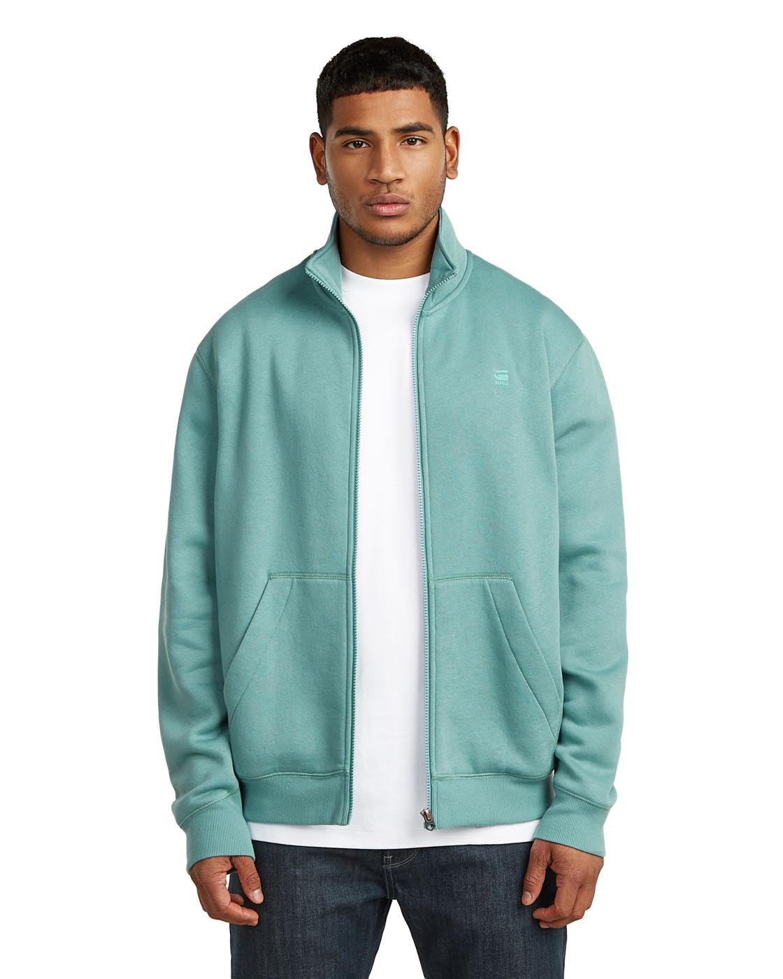 G-Star Men's Blue Premium Core Track Jkt Sw, Size: M, Color