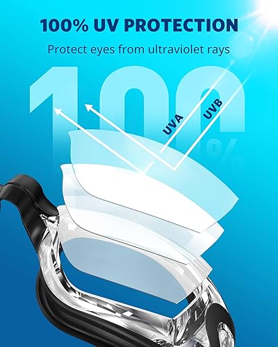 Miniatura 2 de Aegend Gafas de natación, gafas de natación sin fugas, protección completa para adultos, hombres, mujeres y jóvenes