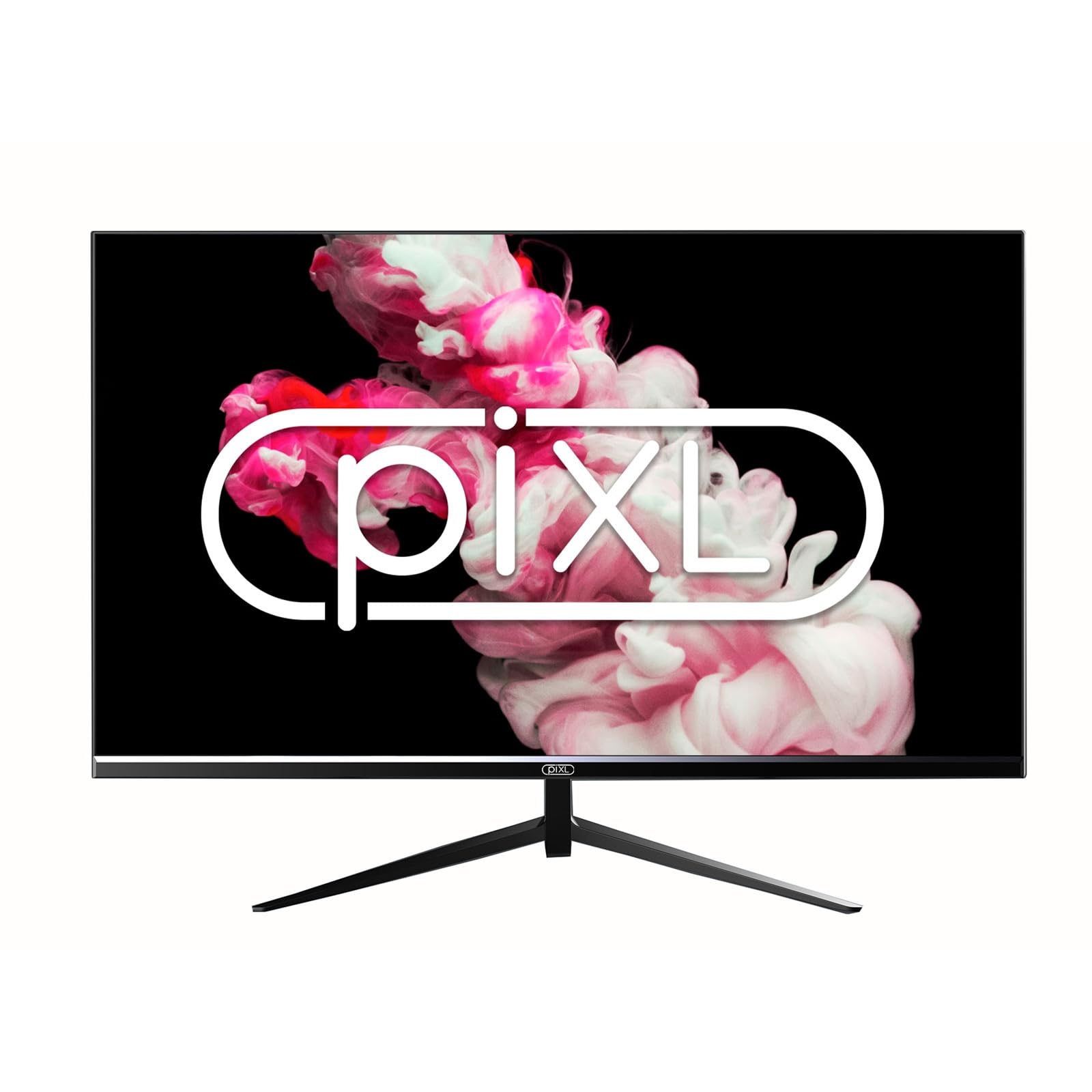 piXL Frameless Monitor, Widescreen IPS LCD Panel, 5ms Response Time, 75Hz Refresh Rate, Full HD 1920 x 1080, VGA, HDMI, Internal PSU, 16.7 Million Colour Support, Black Finish (24, Inches)