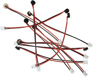 MEETOOT 10pcs High Sensitivity Remote Intelligent Speech Recognition Microphone 4015 2 Wire Leads Electret Condenser Microphone with 1.25 Terminal