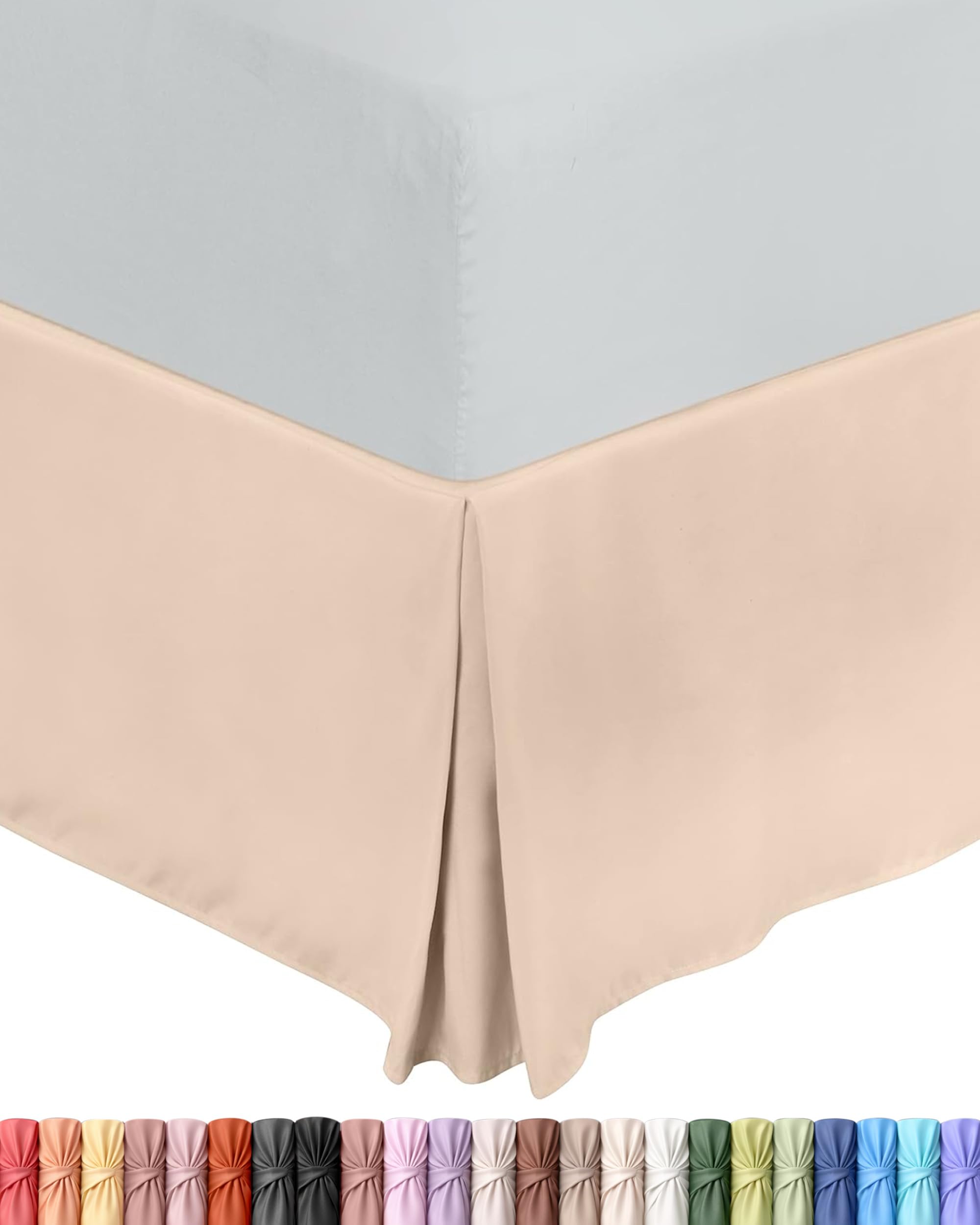 Utopia Bedding Beige Valance Sheet - King