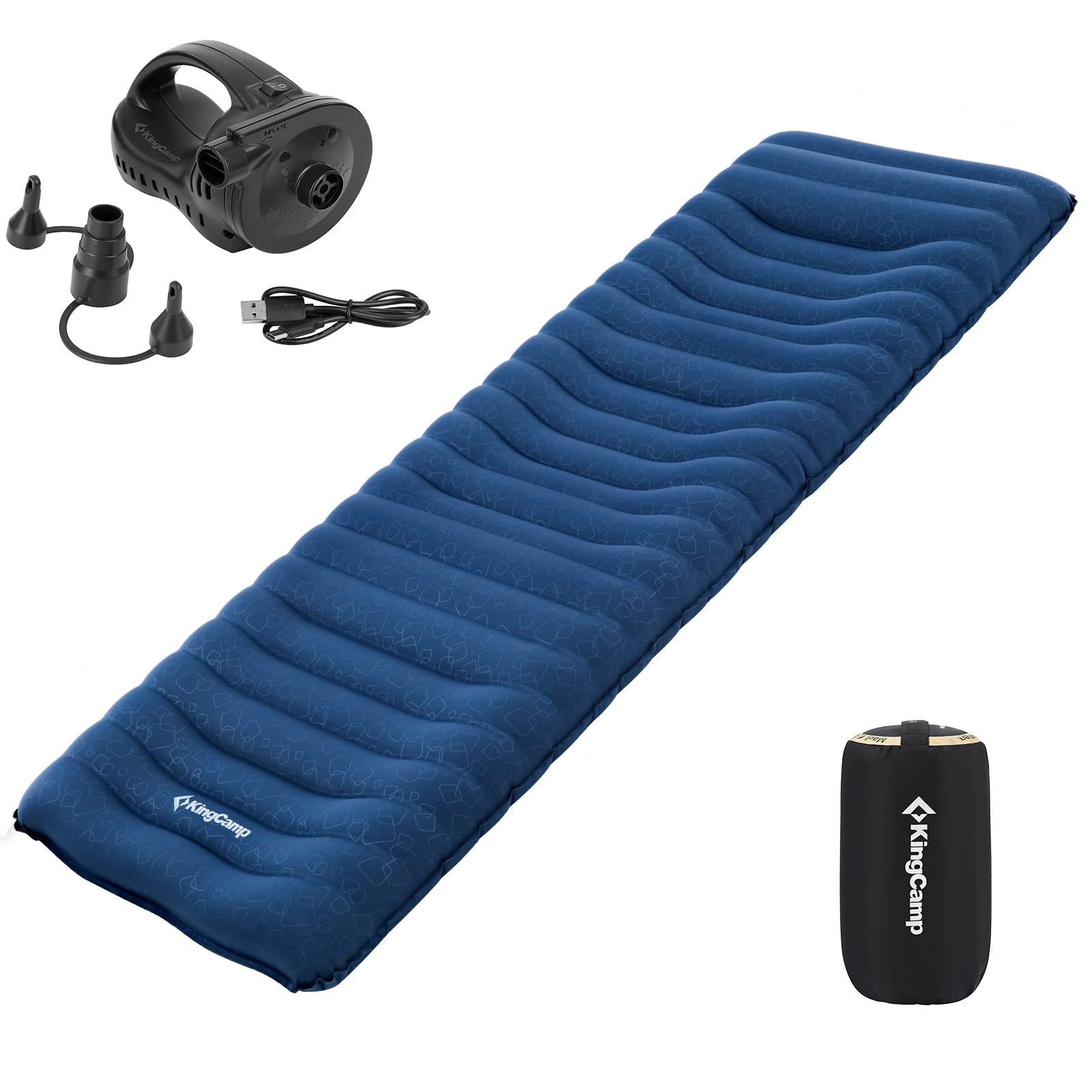 KingCamp Air Camping Sleeping Pads Inflating Camping Sleeping Pad with Air Pump