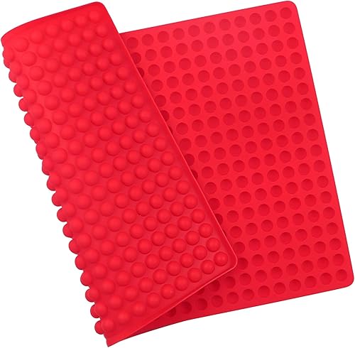 Red Candy Molds - Moldes de silicona para chocolate semiesfera, moldes de silicona para dulces para niños, moldes de gomita para comestibles, hojas Red Candy Molds - Moldes de silicona para chocolate semiesfera, moldes de silicona para dulces para niños, moldes de gomita para comestibles, hojas