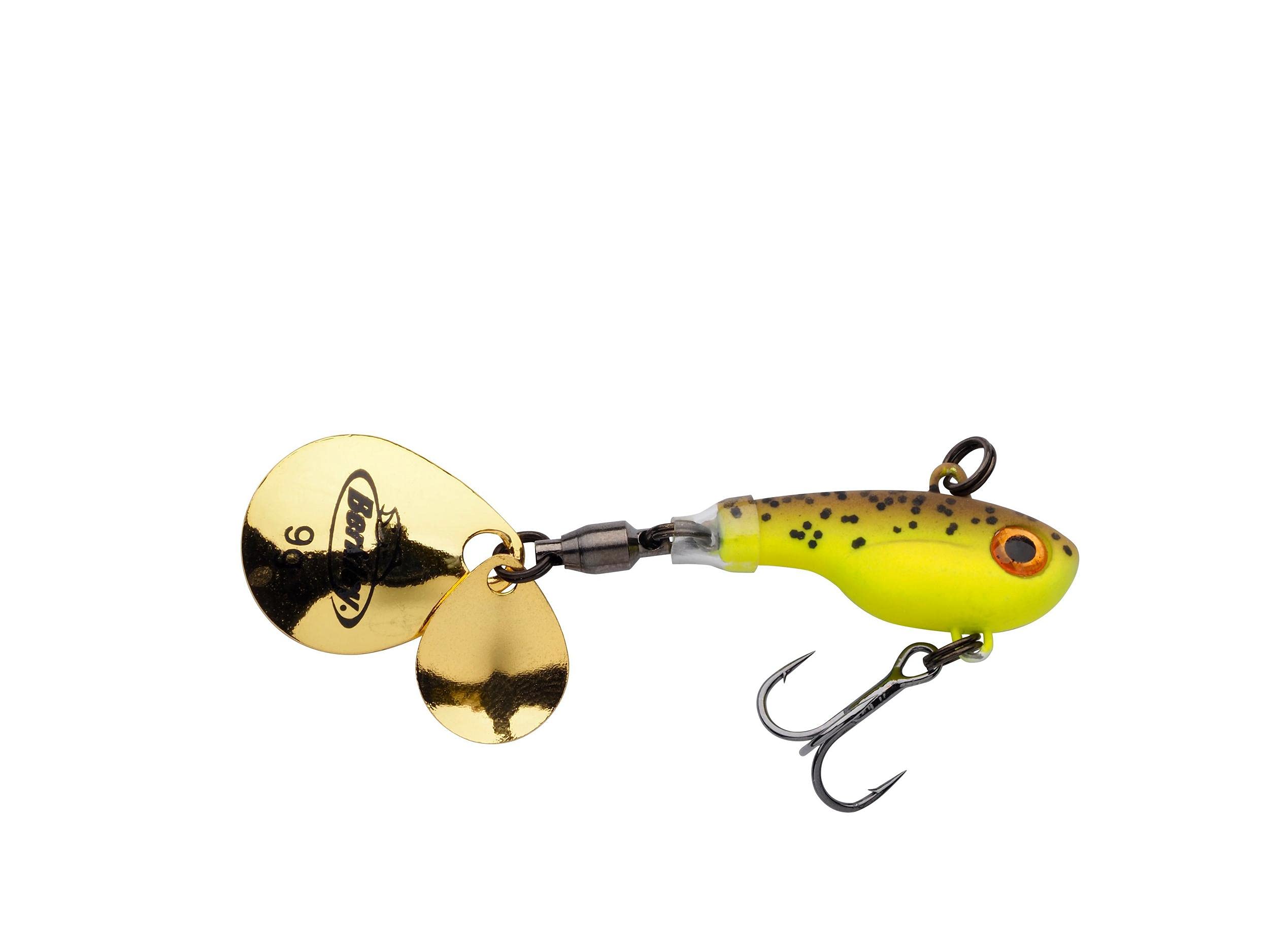 BerkleyPulse Spintail Jig Lure with Spinner Blade Berkley Fusion Treble  Hook Long Casting Hard Bait for Perch, Trout, Pike