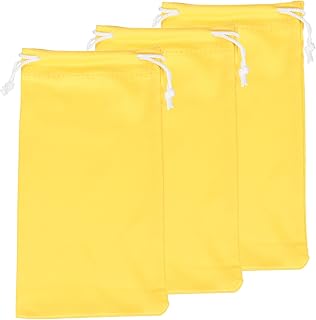 sourcing map Eyeglass Pouch Microfiber Sunglasses Storage Bag Portable Drawstring Pouch for Phone Glasses Jewellery
