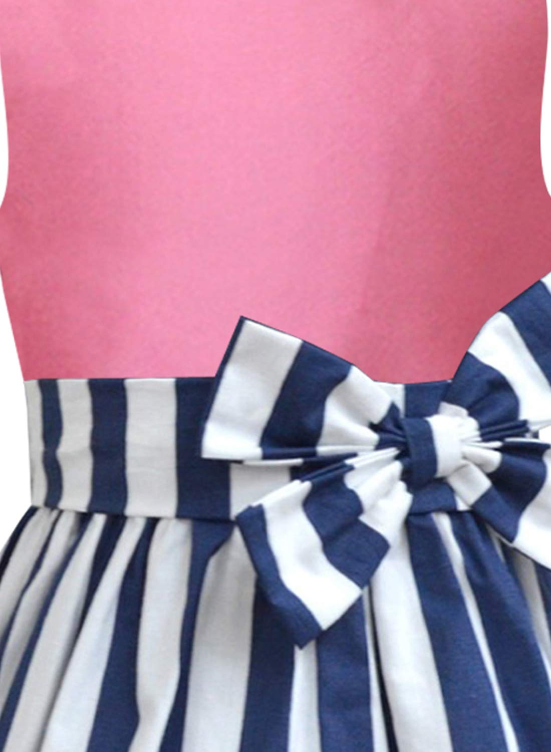 A.T.U.N. (ALL THINGS UBER NICE) Vestido de algodón sin mangas con doble lazo para mujer, para fiestas y ocasiones especiales