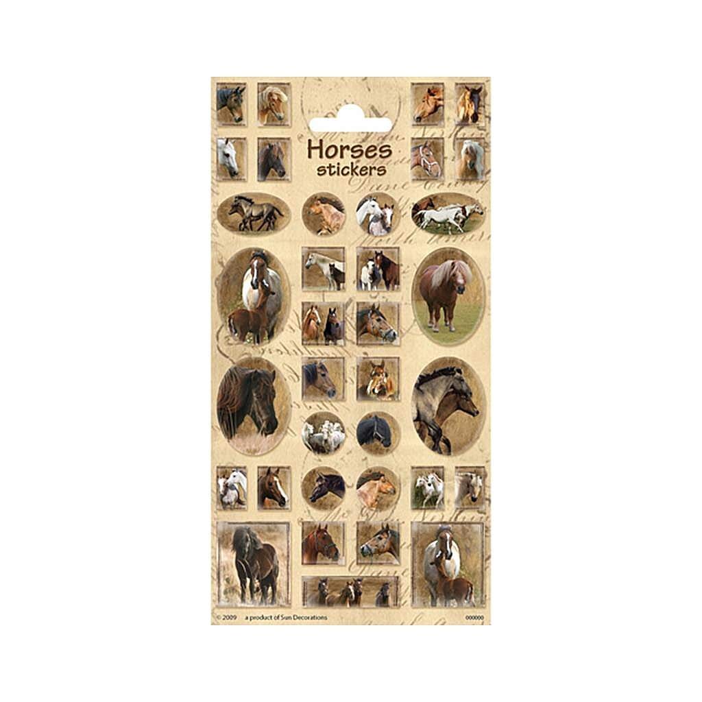Peterkin 5111 Stickers Pferden 3 Horses, Multicolour