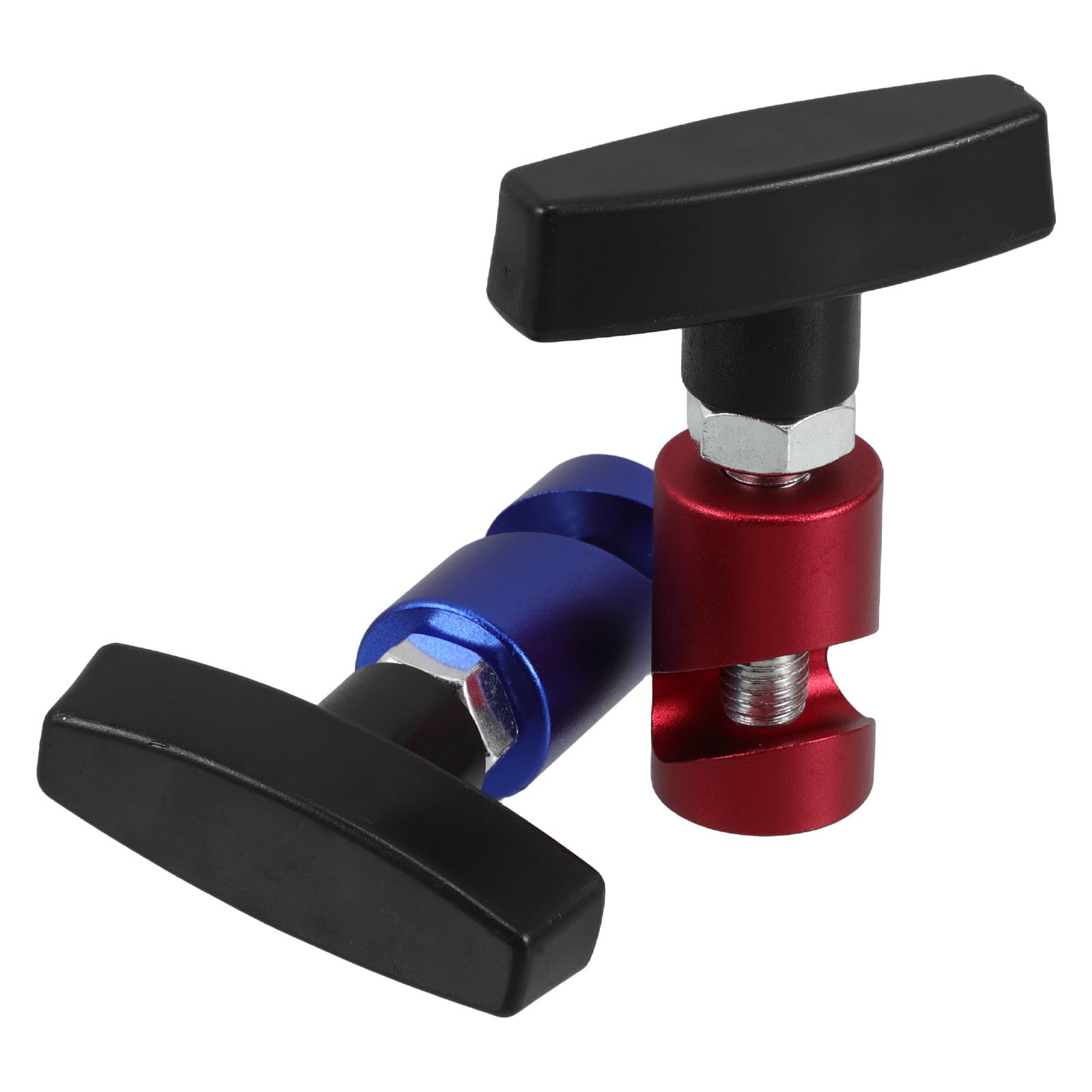 Abrazaderas de capó para coche (2 uds), herramienta antideslizante azul y roja de mantenimiento