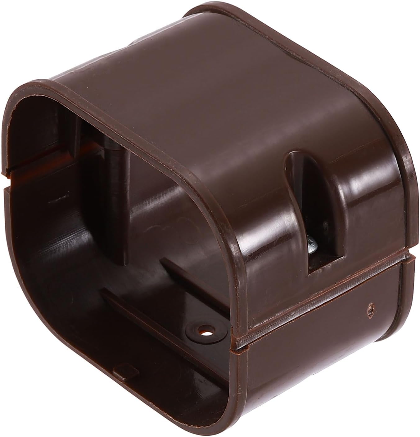 PATIKIL 3" PVC Decorative Line Cover, Line Set Cover Tubing Parts Accessories for Air Conditioner Central AC Heat Pump (Coffee)