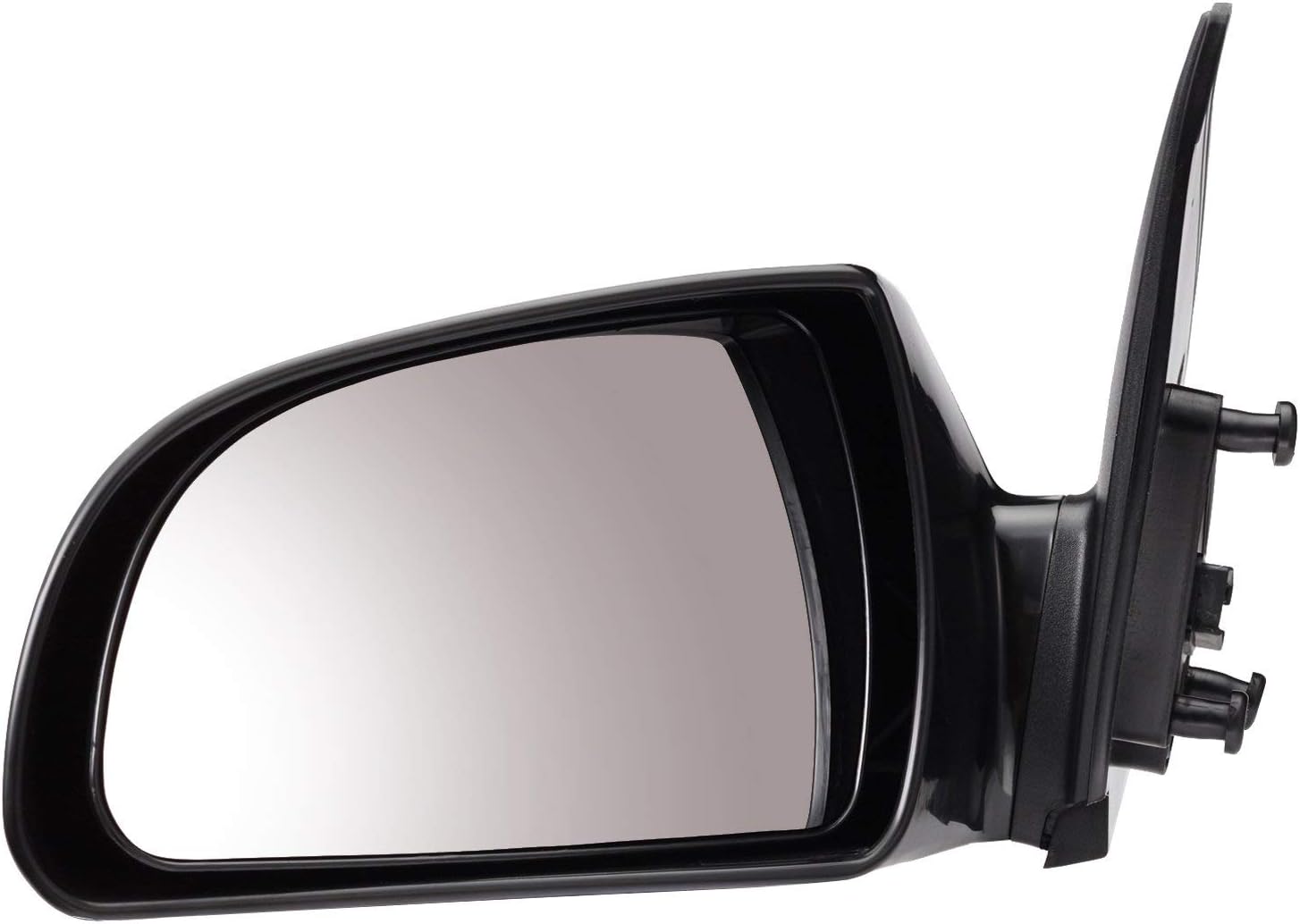 Replacement Left Driver Side Door Mirror (HY1320149) for 2006-2010 Hyundai Sonata, Power, Non-Heated, Black
