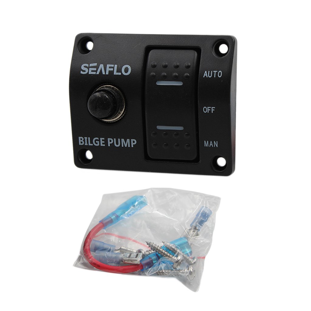 Buy OFKLADE Marine Boat Panel 3 Way Lighted Rocker Bilge Pump Switch