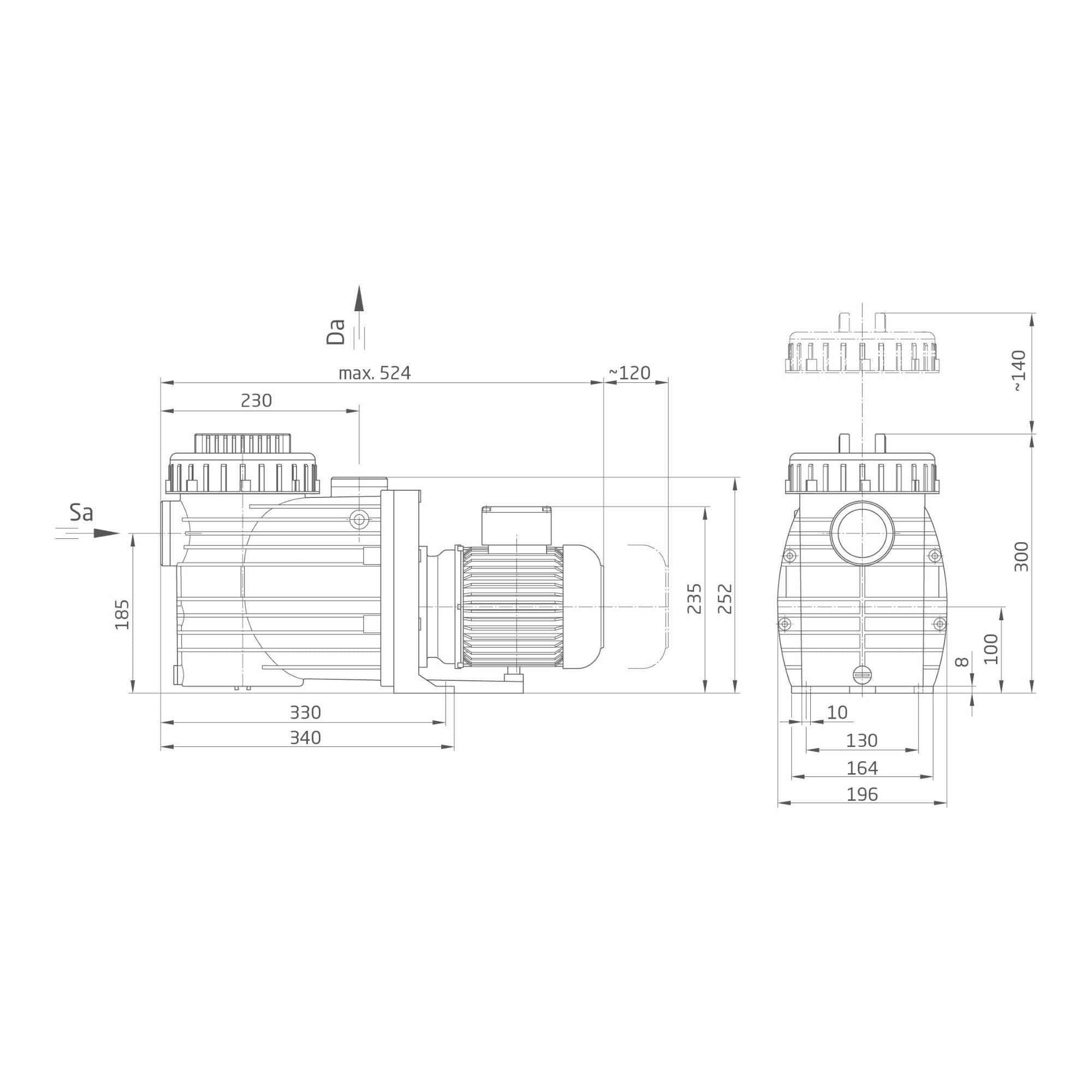 Speck Filterpumpe Badu TOP II 14, 15m³/h, 230 V