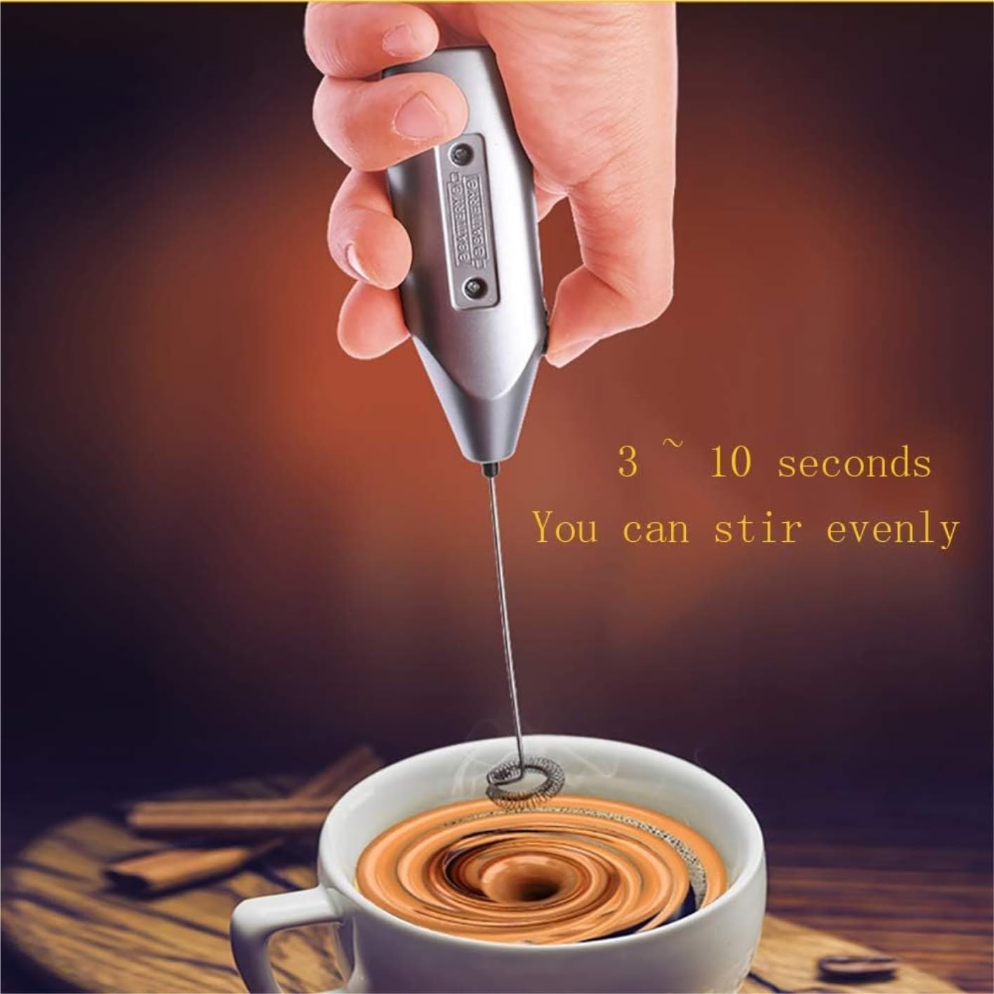 Frullino Montalatte Montalatte Portatile Mini Frullatore Miscelatore Portatile Per Bevande Frullino Per Le Uova A Batteria Monta Latte