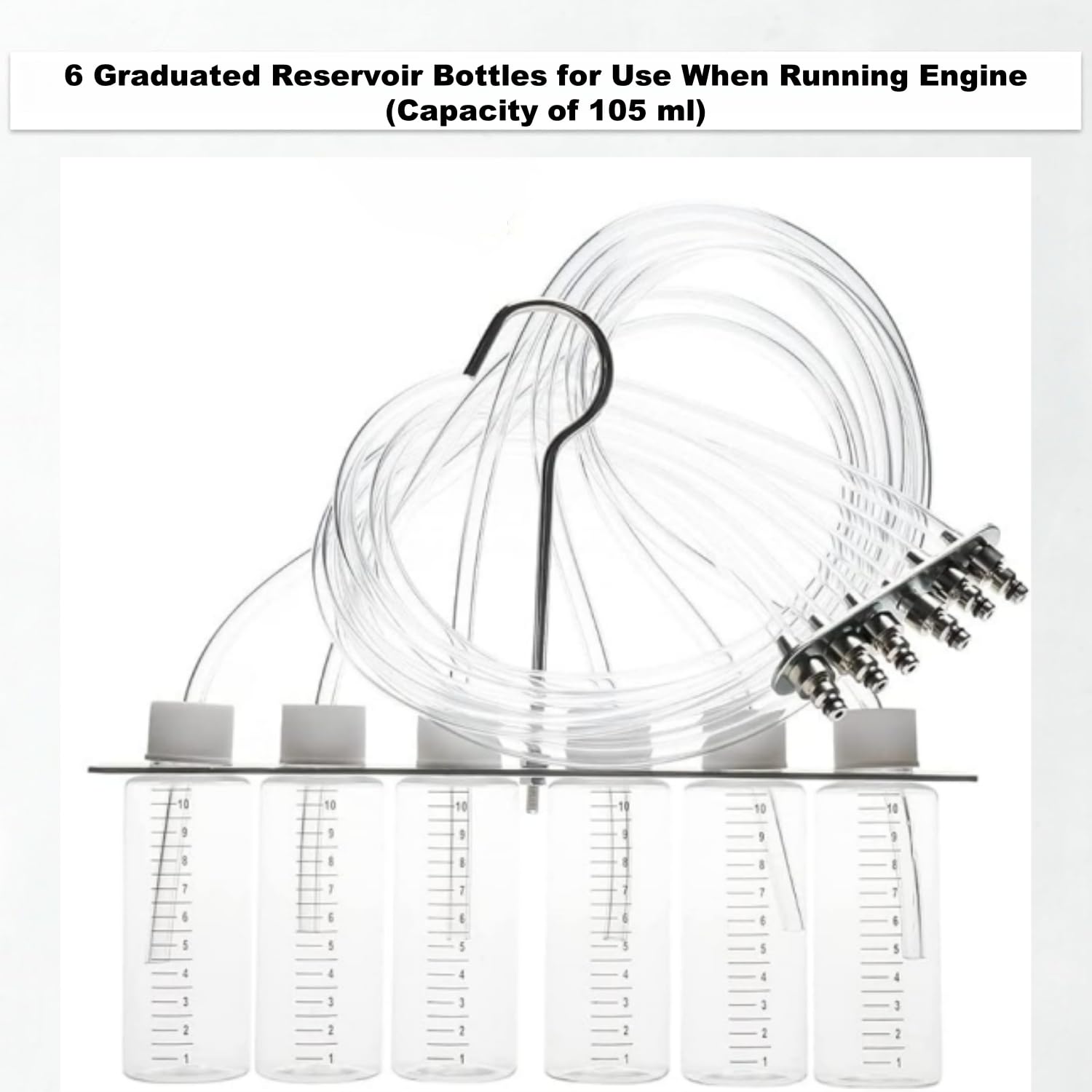 Kit di test per iniettori diesel a 6 cilindri, con tester di perdita su Common Rail e 24 adattatori, misuratore di portata del carburante per BOSCH/per SIEMENS/per DENSO/per DELPHI, rileva