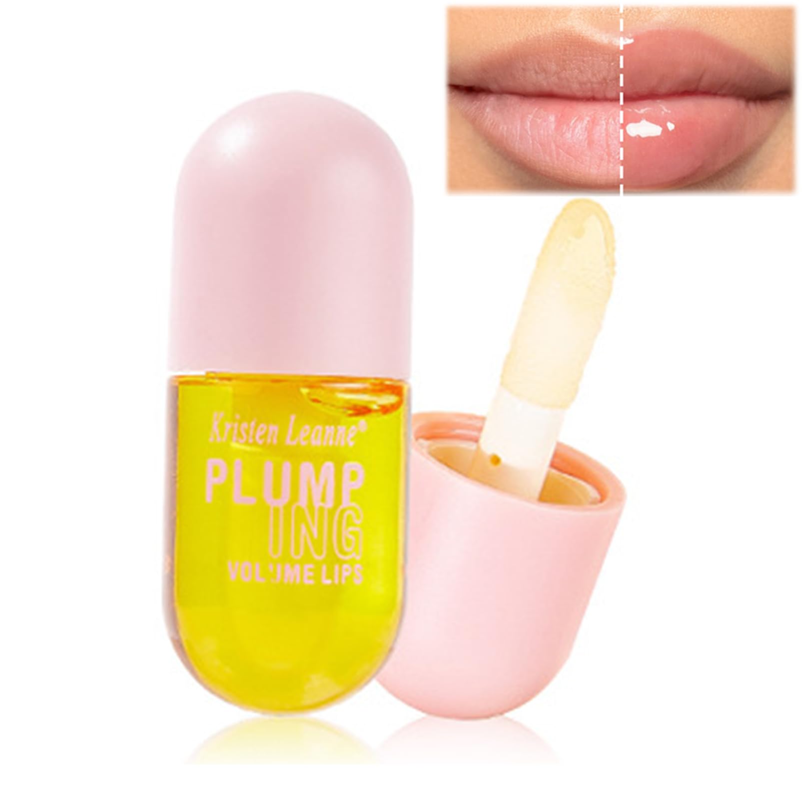 Plumping Lip Oil Tinted, Moisturizing Long Lasting Nourishing Lip, Ginger Mint Flavored Moisturizing Lip Gloss, Glitter Shine Liquid Lipstick, Crystal Jelly Liquid Lipstick Makeup Cosmetic