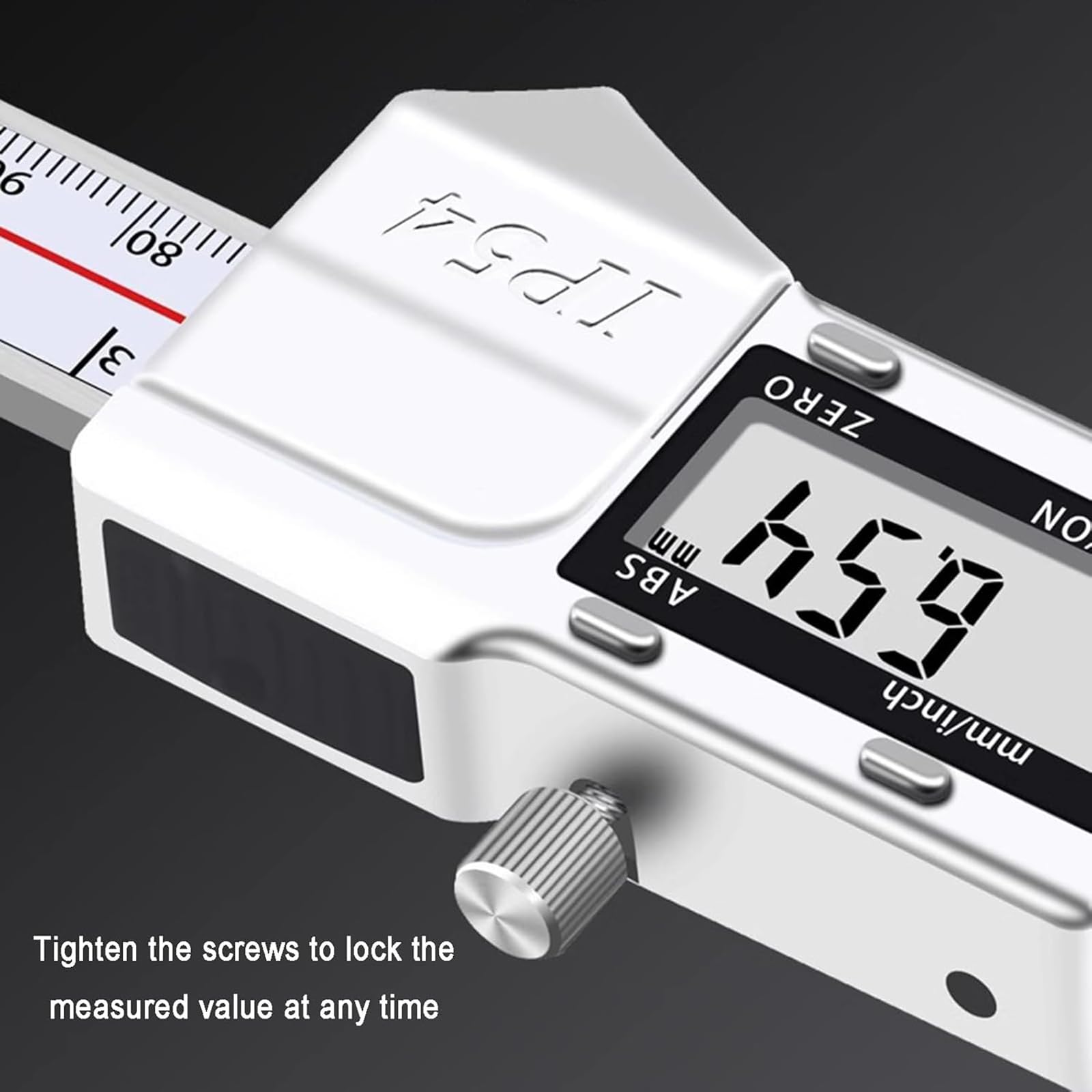 Elektroniczny suwmiarka cyfrowa, suwmiarka cyfrowa ze stali nierdzewnej z wyświetlaczem LCD, rozdzielczość: 0,01 mm/średnica sondy: 10 mm, do narzędzia pomiarowego