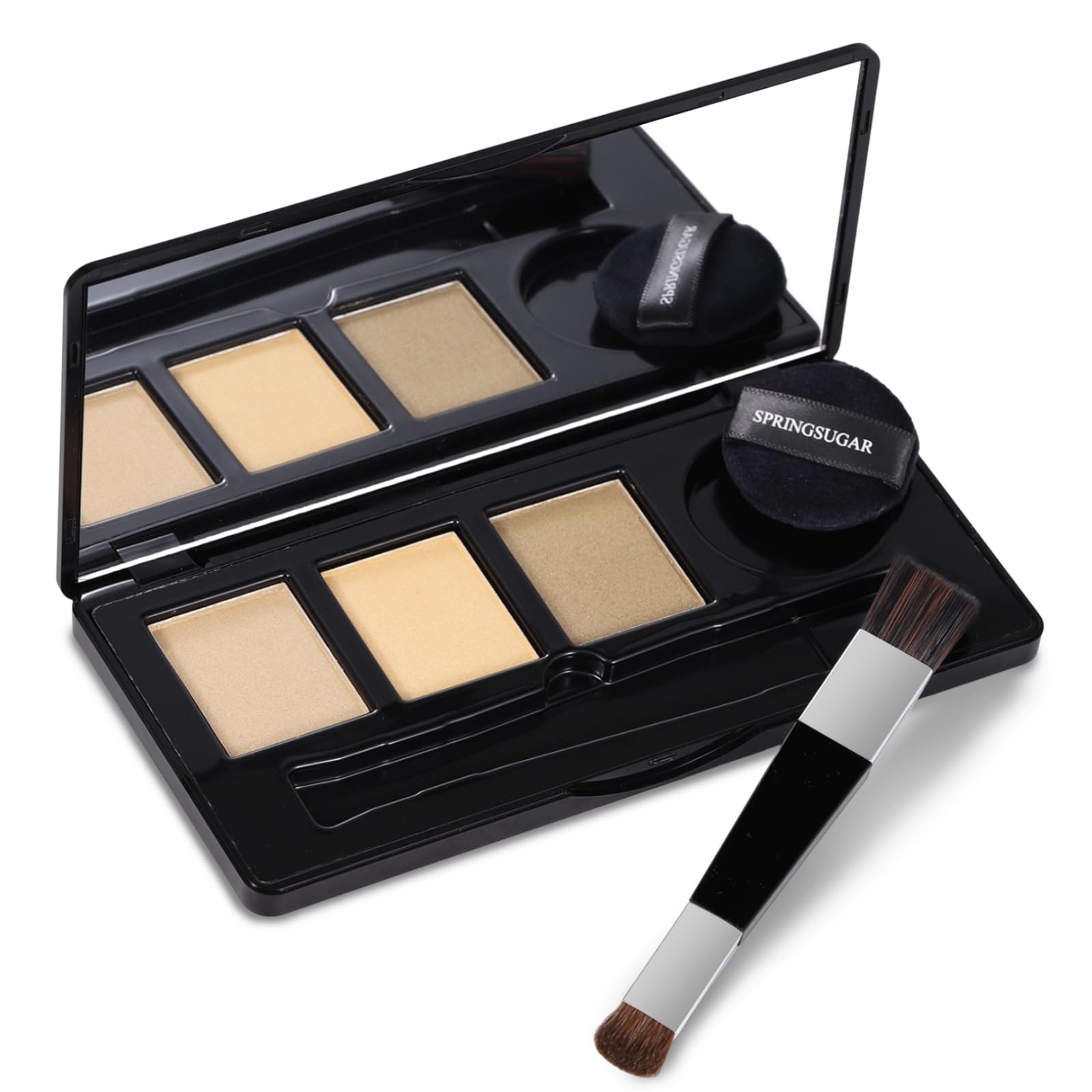 Root Touch Up Hair Color 3 Color Blendable Hairline Powder for Gray Coverage Root Cover Up Thinning Edges