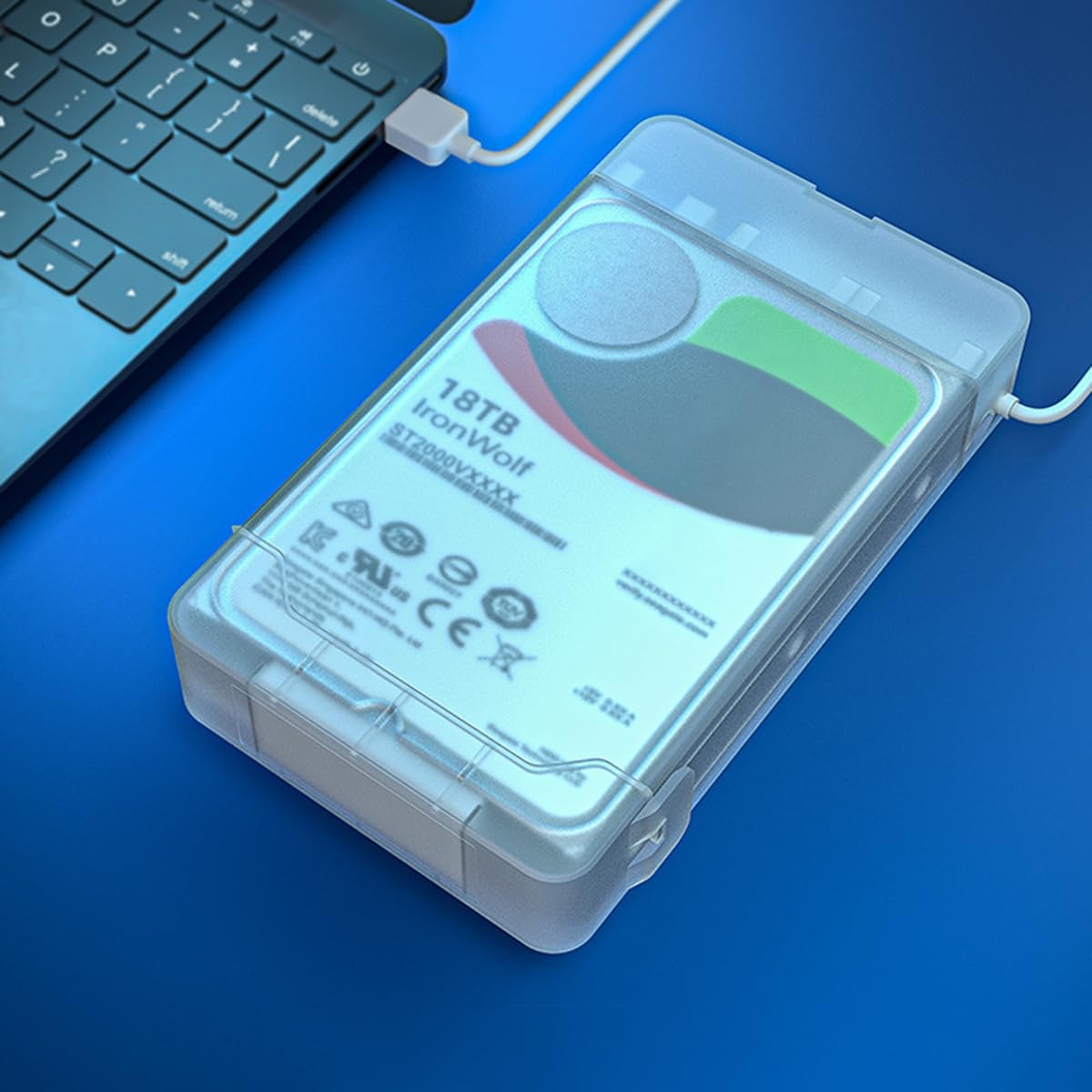 Boîtier de disque dur externe pour SSD SATA 2,5" et 3,5" avec stockage sur carte SD, vitesse de 5 Gbit/s