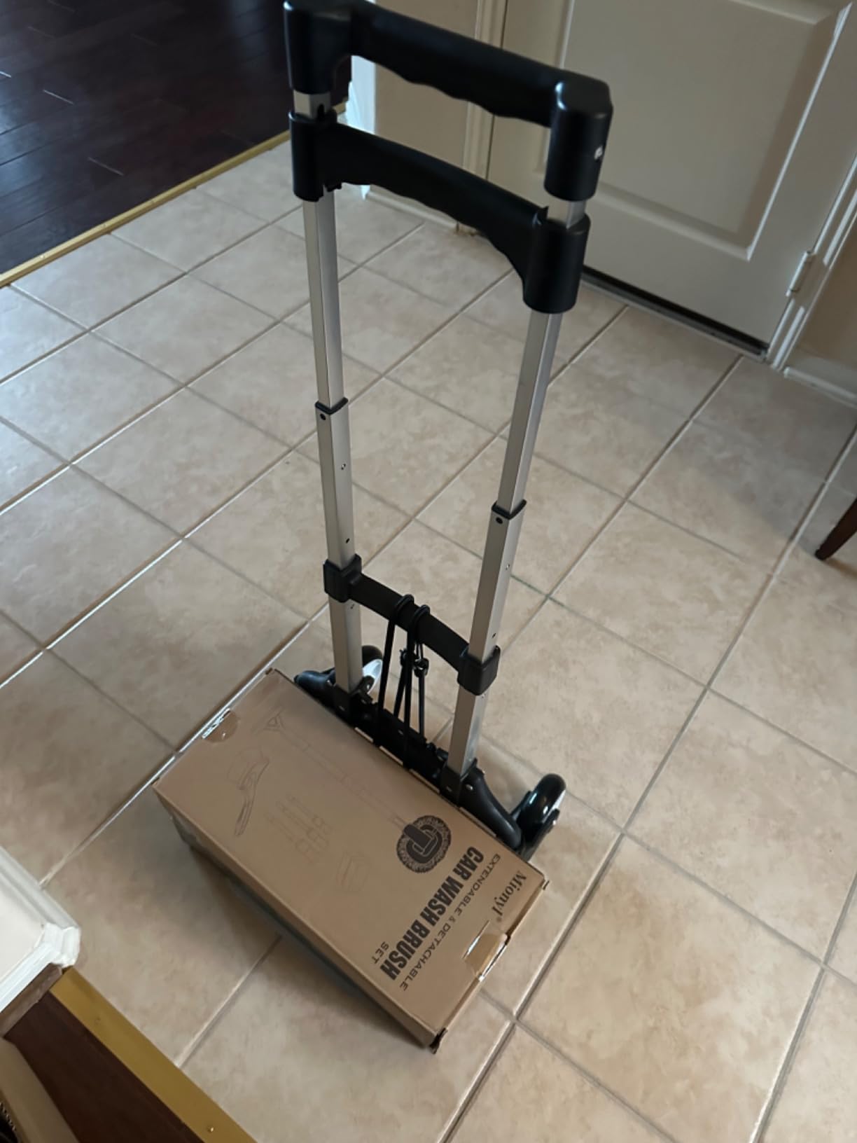 Electric Stair Climbing Hand Trucks with Removable Extension Tray, 440lbs max Load Capacity Folding Stair Climbing Dolly Takes 1500 Steps Stairs with Rubber Tracks for Easy up/Down Stairs photo review