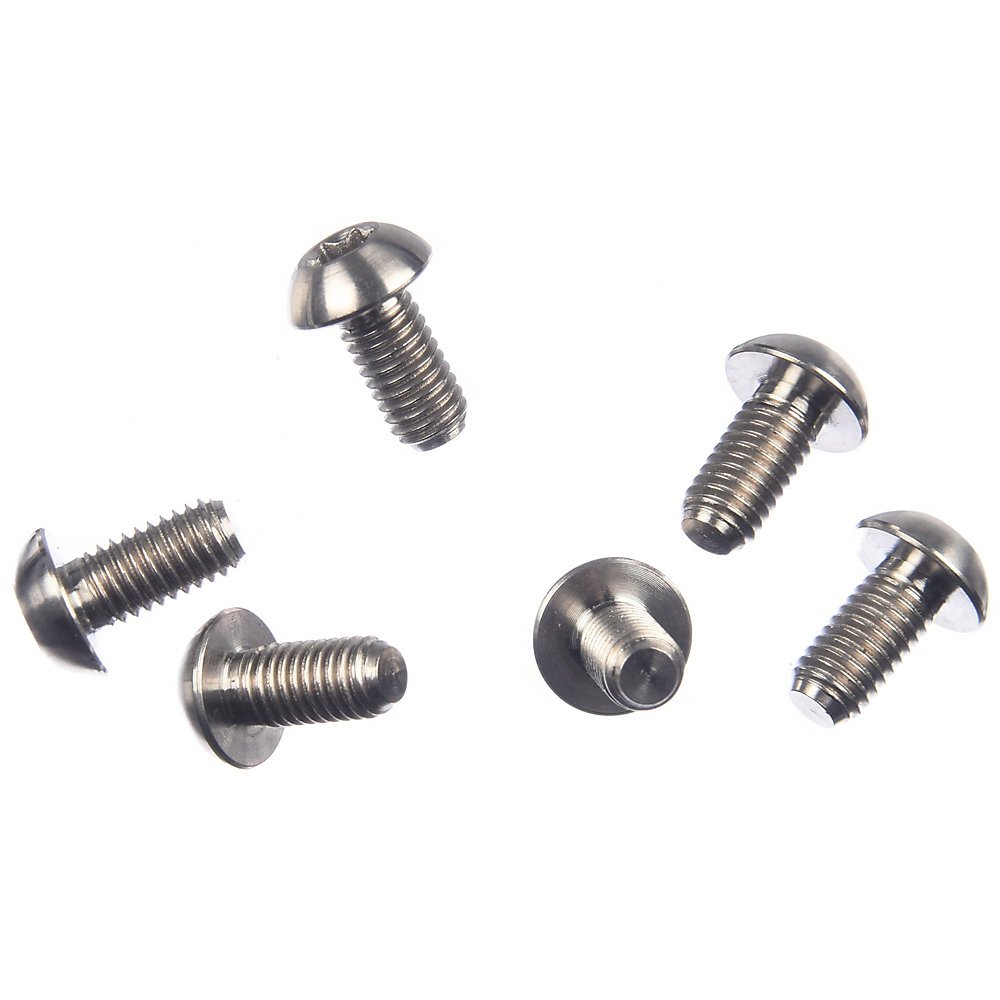 Clarks Cycle Systems Titanium Disc Brake Rotor Bolts, Silver, Pack of 6
