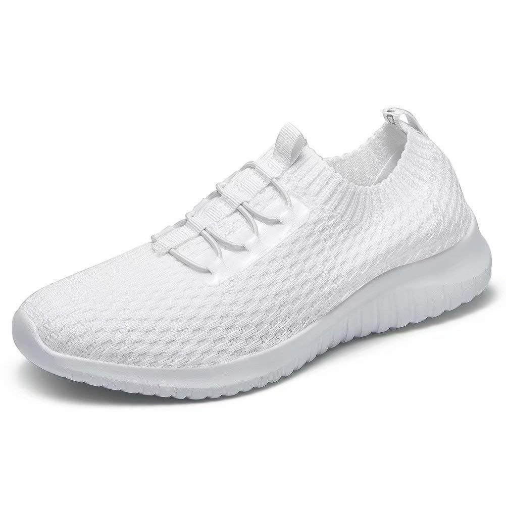 Women's Comfortable Walking Shoes - Tennis Athletic Casual Slip on Sneakers