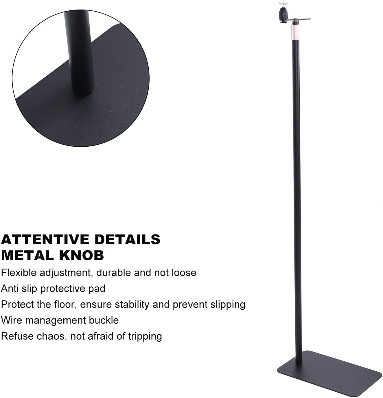 Sanpyl Projector Stand, Height Adjustable 110cm to160cm Projector Floor Stand for with 1/4 Screw Interface Projector, Telescopic Projector Bracket Projector Mount for Home Office