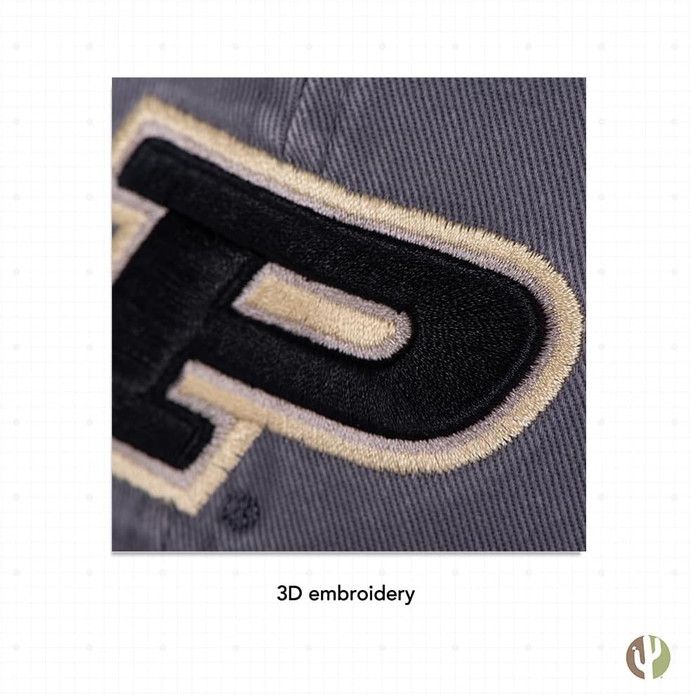 Desert Cactus Purdue University Baseball Hat Boilermakers Brimmed Embroidered Hats Cap Adjustable Cloth Strap Adult - Image 5