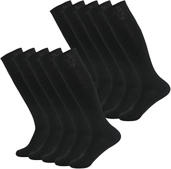 Fasoar Soccer Socks, Unisex Team Sports Football Long Tube Socks Pack of 2,6,10