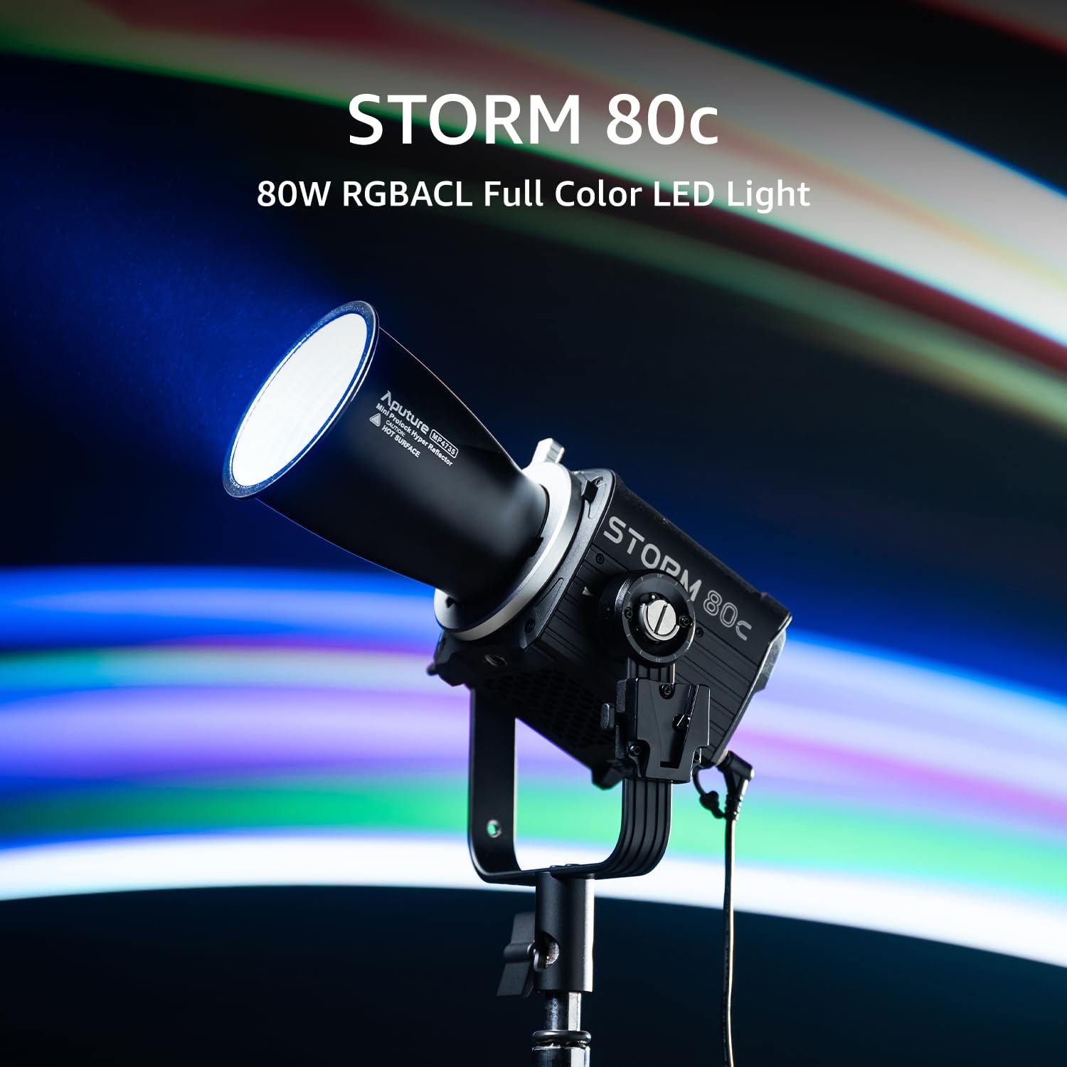 Amazon.com : APUTURE Storm 80c Light, 80W Full-Color Compact Point