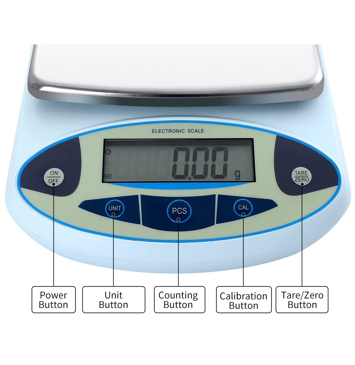 Balanza de Cocina, balanza de Laboratorio de precisión de 0,01 g, balanza electrónica analítica de precisión, balanza de pesaje, balanza de joyería para Tienda, coci,
