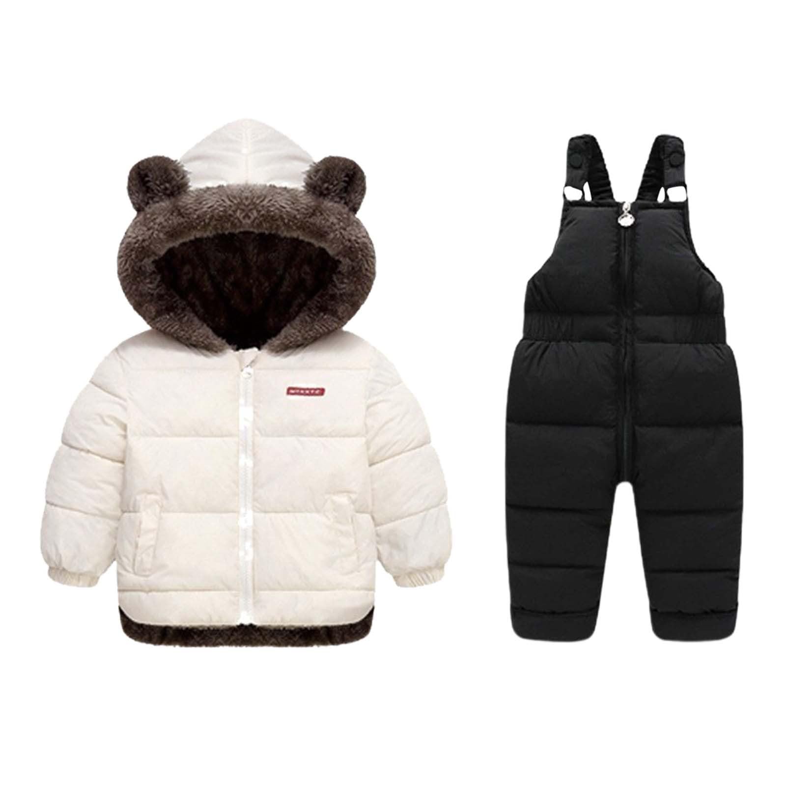 Generisch Traje de nieve para niños de un solo color, juego de 2 piezas, chaqueta de esquí con pantalones de esquí, impermeable, resistente al viento, ajuste perfecto y comodidad