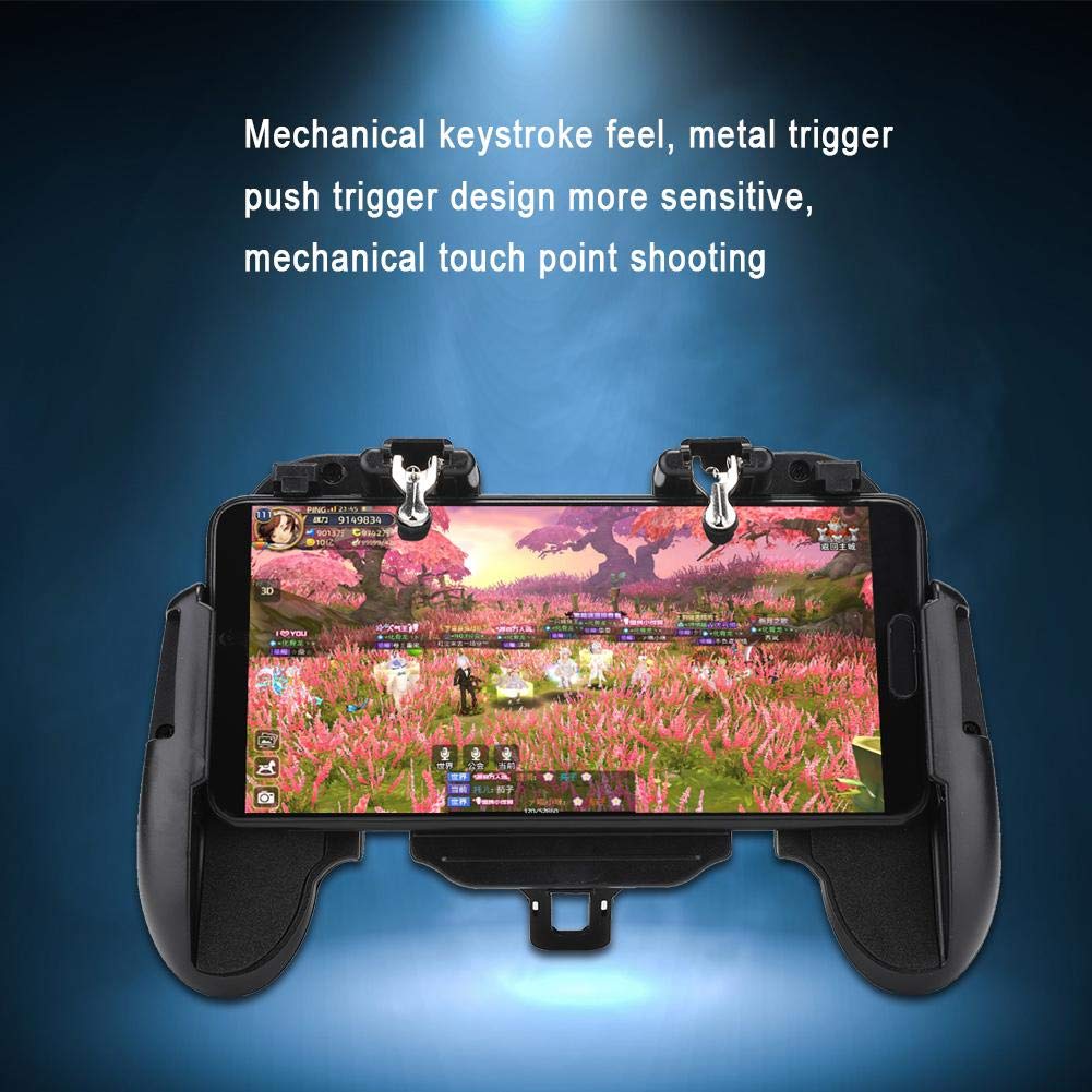 Manette de Jeu Mobile Intelligente pour Téléphone, Contrôleur de Jeu pour Téléphone Portable, Ventilateur de Refroidissement, Dissipation Thermique, Jeu de Manette Portable, Contrôleur de Jeu Mobile A