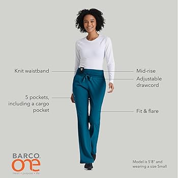 Amazon.com: BARCO One Stride Classic Fit Scrub Pant for Women