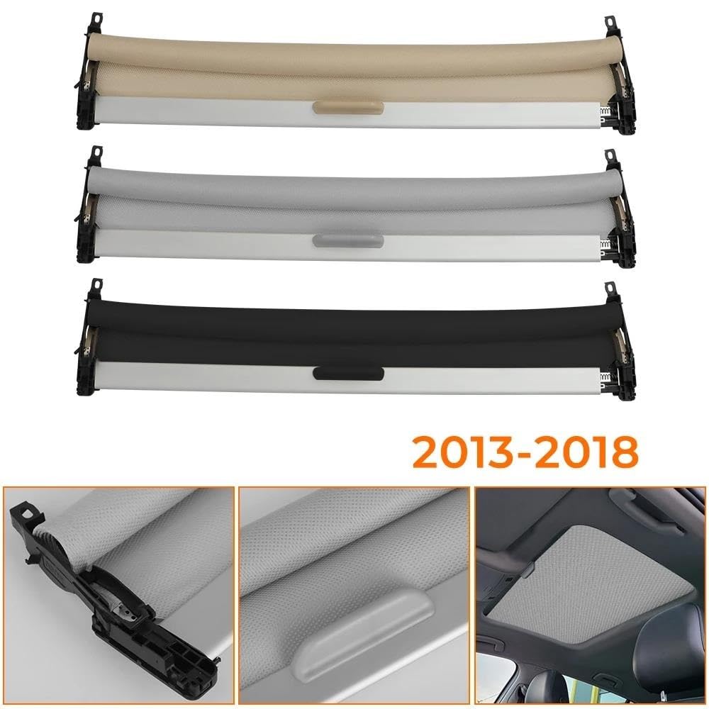 Scheibenabdeckung Gegen Für VW Für Golf 2013-2018 Sonnendachfenster Autokuppel Rollo Schild Sonnenschutz Vorhangabdeckung Schatten Schiebedach Montage(Beige)