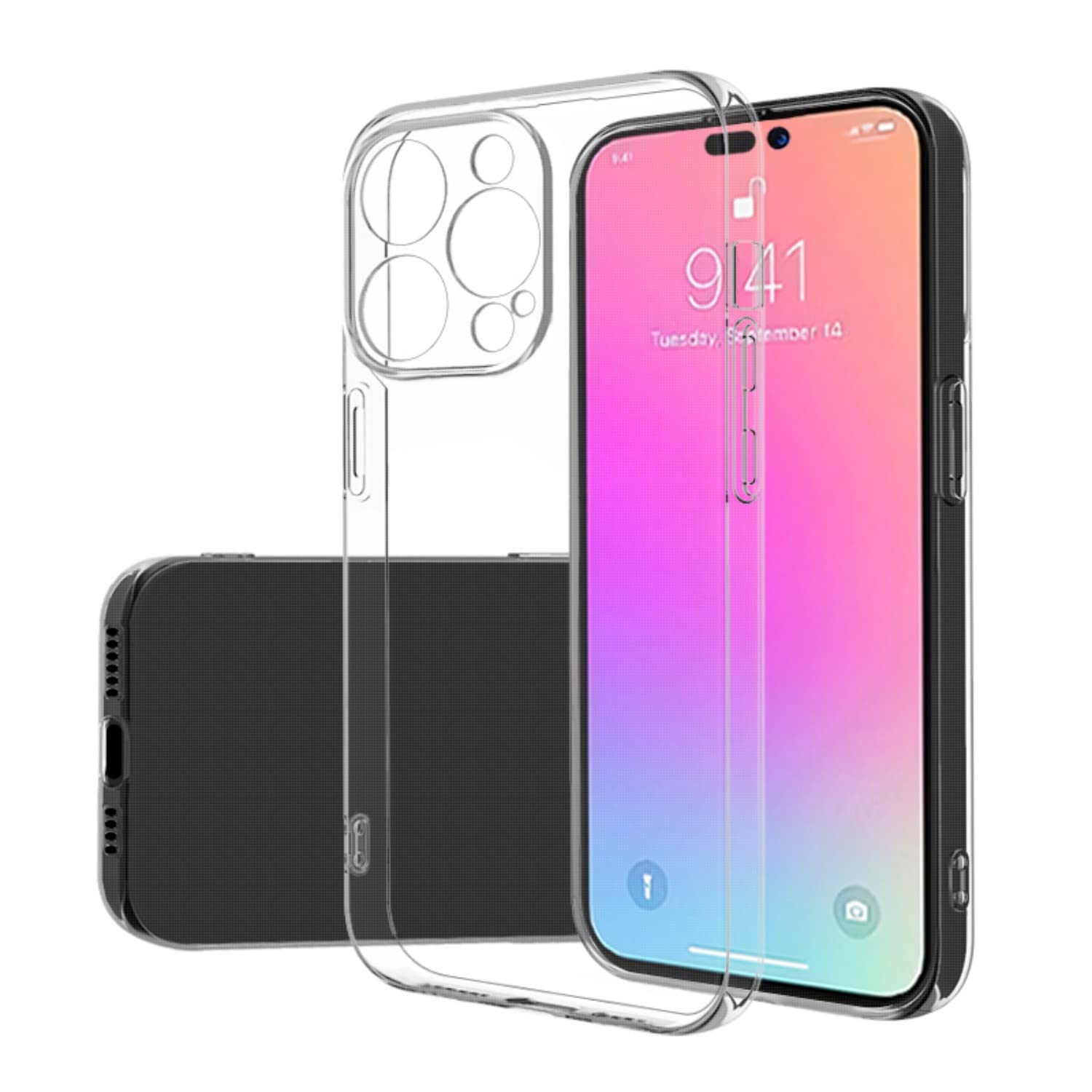 Yua – SCE Ultra – Hyua SCE [Duraclear] Case Compatible with iPhone 14 Pro Max Transparent
