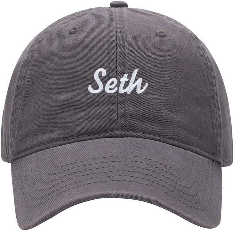 Baseball Cap Men Name Seth Gift Embroidered Washed Cotton Dad Hat Baseball Caps