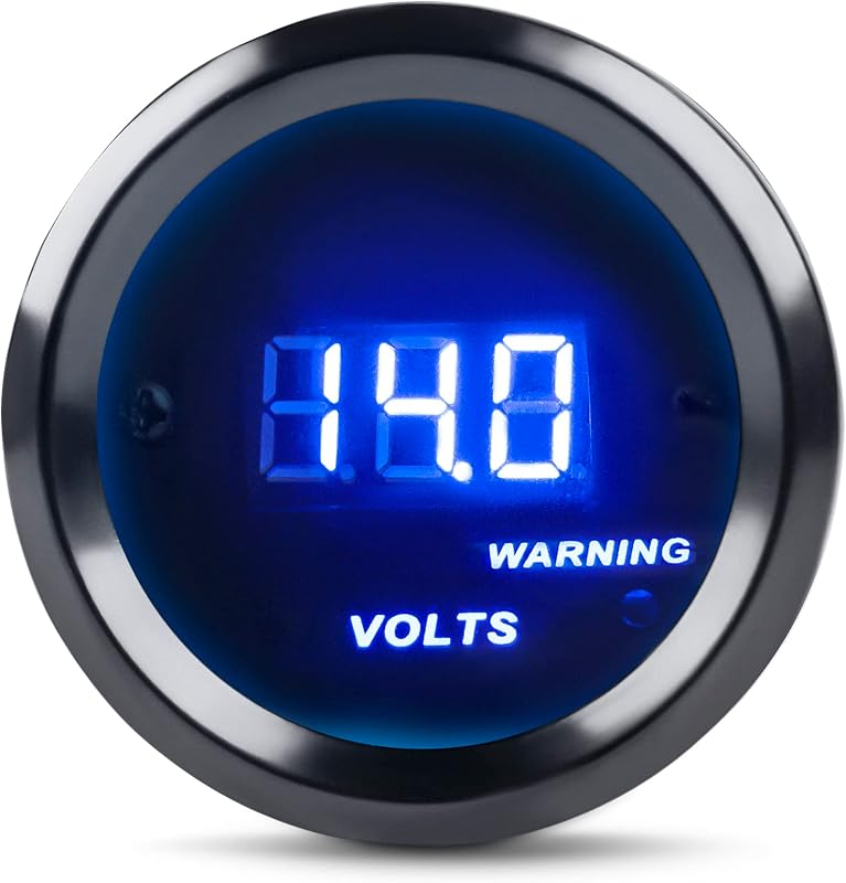 DC12V Voltmeter Blue Digital LED Volt Gauge Voltage Meter Kit 2inches 52mm