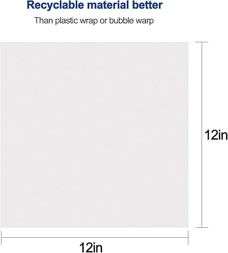 Miniatura 3 de Papel de embalaje de 12 x 12 pulgadas, 100 hojas de papel de embalaje para mudanzas, papel de periódico limpio sin imprimir, adecuado para embalar,