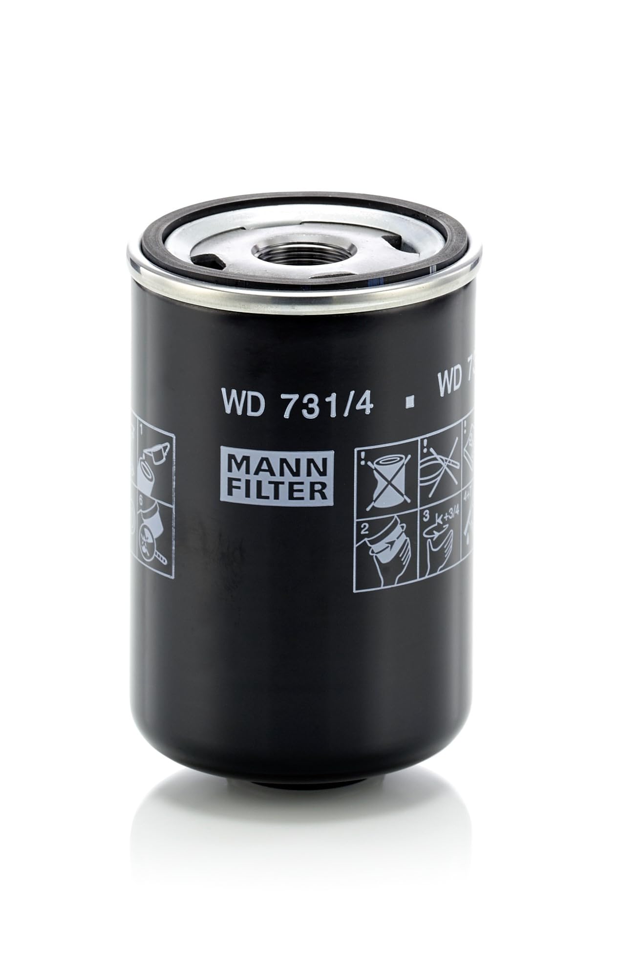 MANN-FILTER WD 731/4 Filtro de aceite - para Aplicaciones fuera de autopista