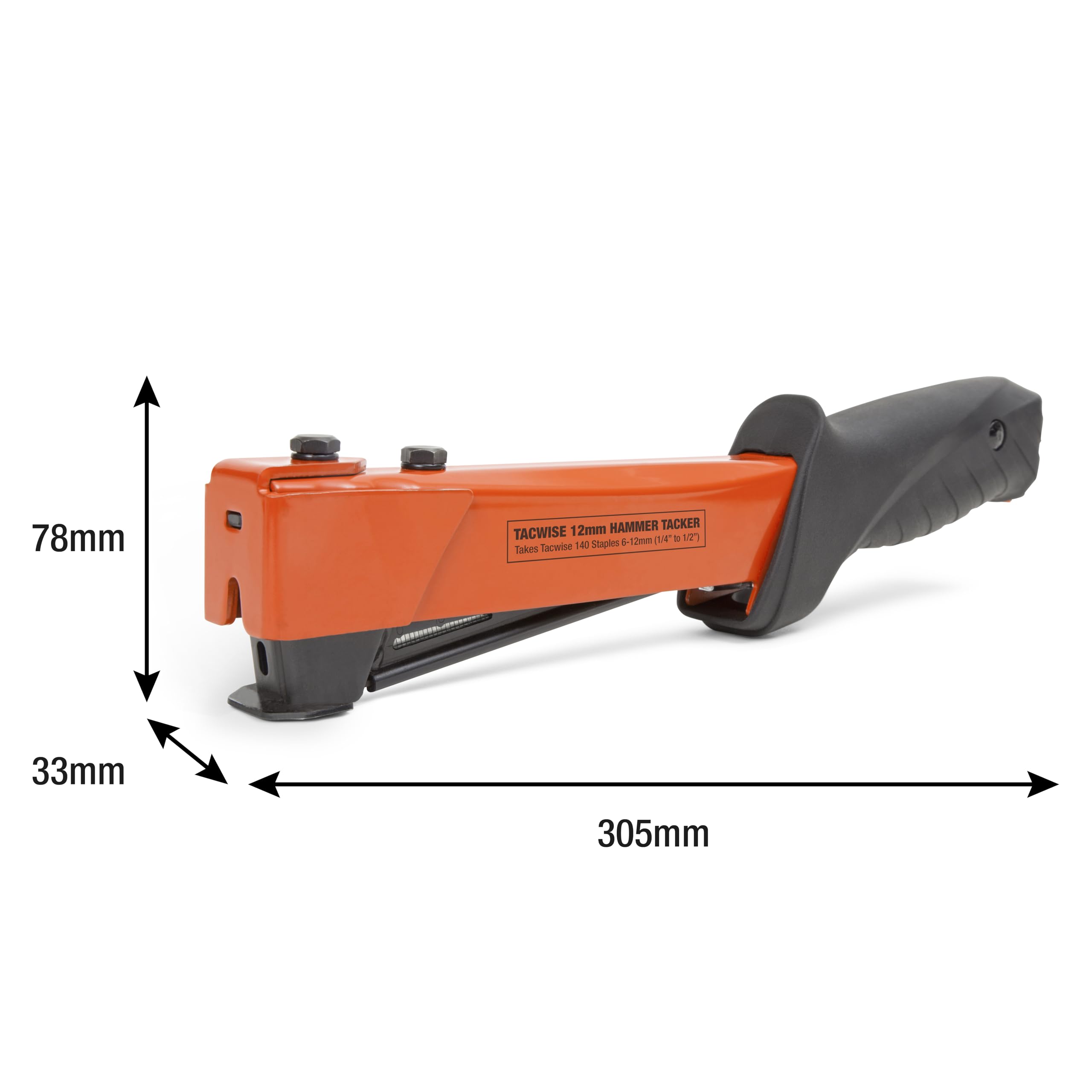 Tacwise 1221 Fissatrice a Martello Professionale A54 con 5000 Punti 140/10mm, Utilizza Punti di Tipo 140 da 6mm a 12mm