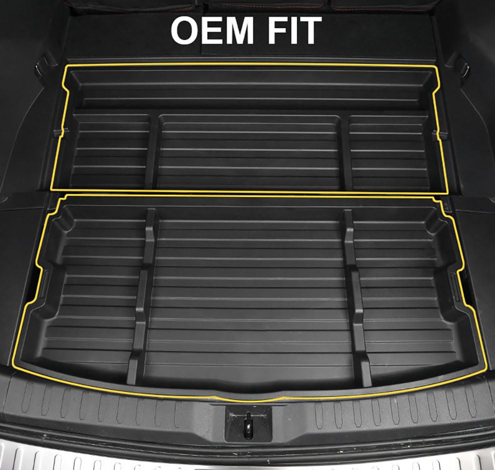 Image of For 2019-2025 Toyota RAV4 Trunk Hidden Storage Box, SUV Insert Cargo Rear Hatch Organizer, Extra Space fits RAV4 LE XLE XSE TRD Hybrid Under Cargo Floor Storage Accessories