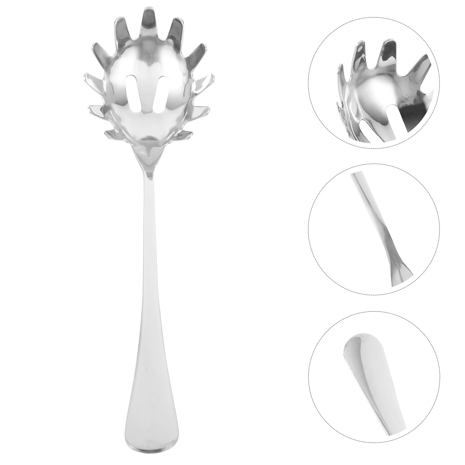 Housoutil 1 Set Silikon Nudelgabel Holzgriff Spaghetti Utensilien