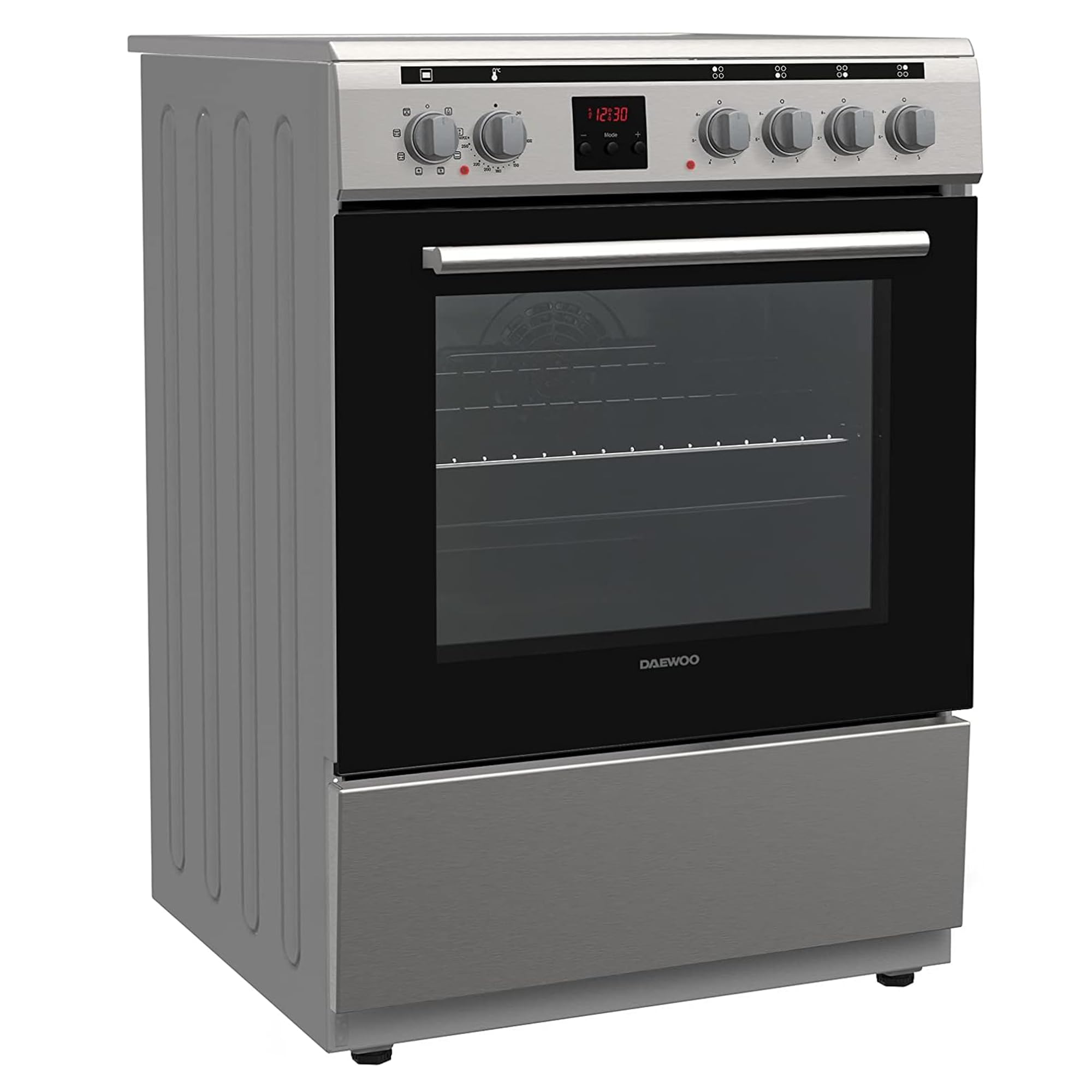 Daewoo - Ceramic Cooker 60 * 60cm | 65L Electric Oven With Convection Fan | Dcc-S664Hf | 1 Year Warranty | Made In Turkey.