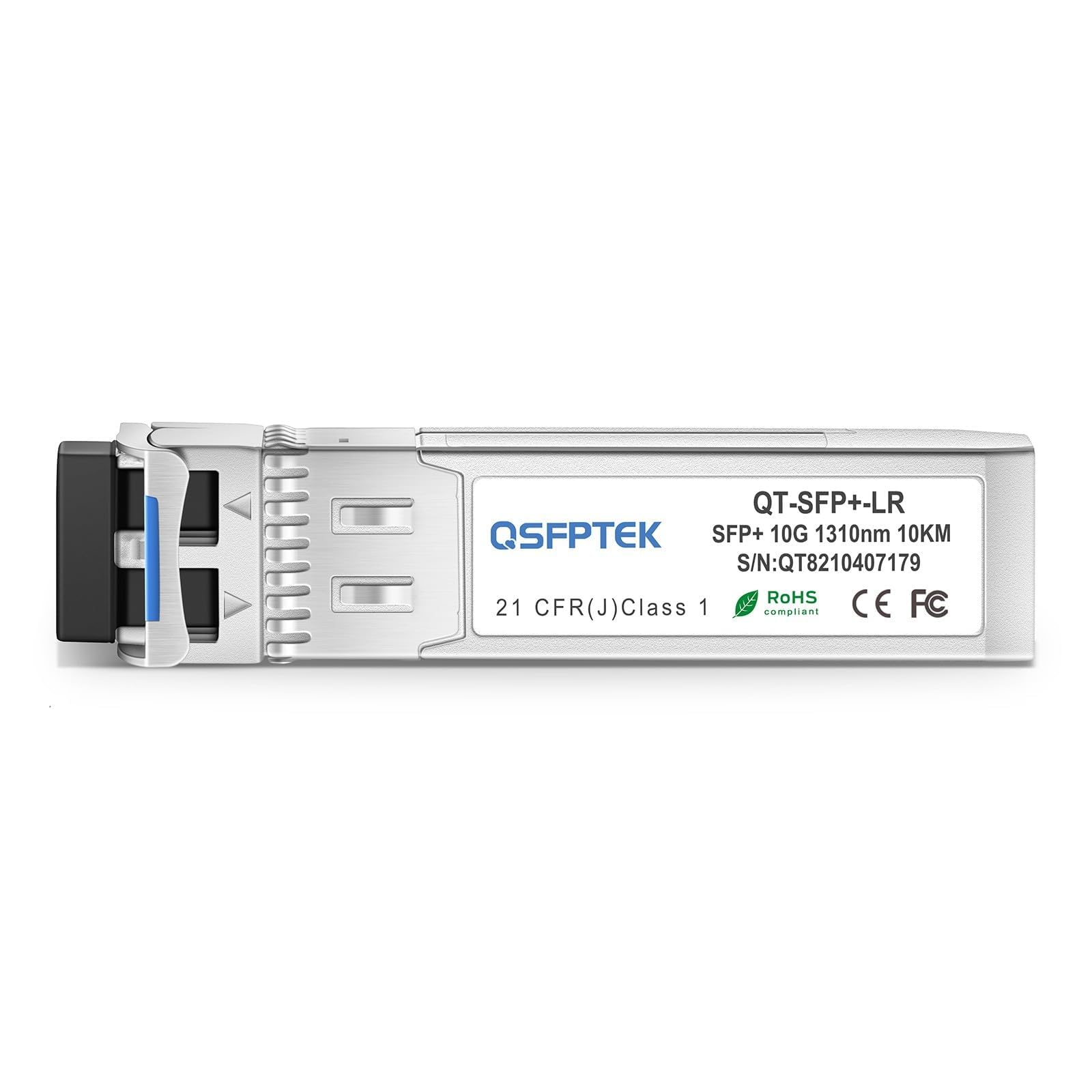 QSFPTEK 4Pack 10GBASE-LR 10G SFP+ modulo, 1310nm, 10km, DDM LC Mini-GBIC ricetrasmettitore per Cisco SFP-10G-LR, Ubiquiti UF-SM-10G, Mikrotik, Qnap NAS, D-Link