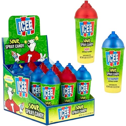 Koko's Icee Sour Spray Candy 0.85 oz. - Case of 12