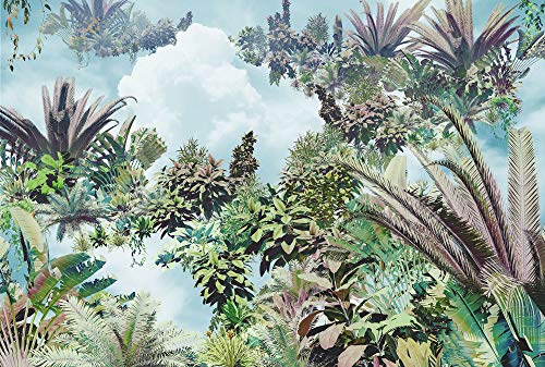 Komar XXL 4-1025 Non-Woven Photo Wallpaper Tropical Heaven Design 4 Sheets Rainforest Design Wallpaper, Colourful, 3.7W x 2.5L m - Image 2