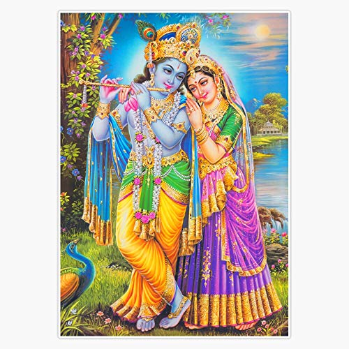 Lord Radsha Krishna Hindu Gods Hinduism Religion Sticker Vinyl Bumper