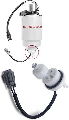 Miniatura 2 de Sensor indicador de agua en combustible, sensor de filtro de combustible compatible con Silverado Sierra Truck 2001-2011 2500HD 3500 3500HD 6.6L V8