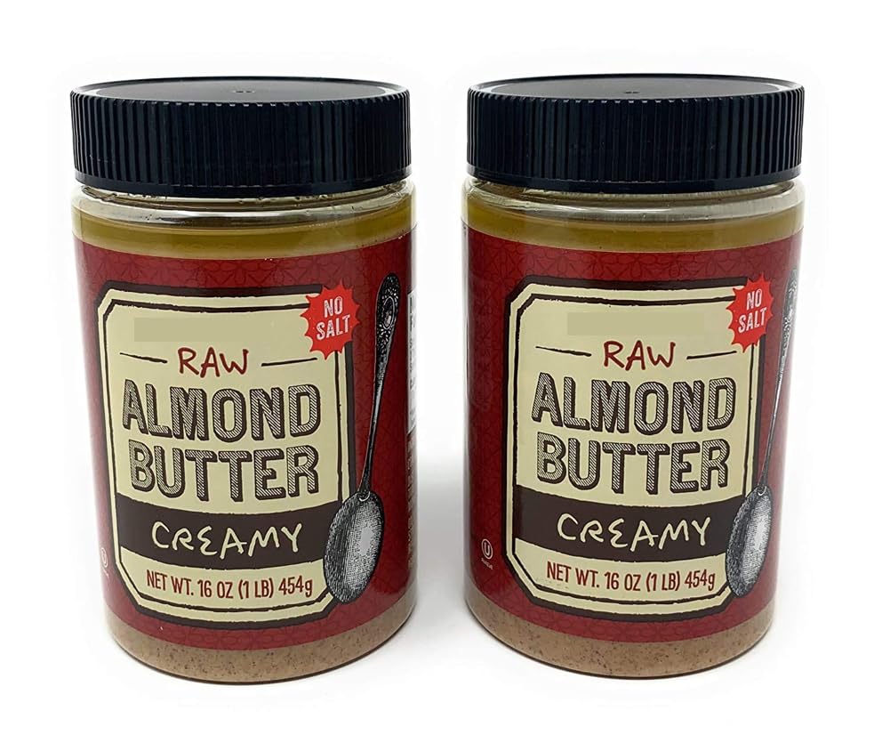 Trade Jo's Almond Butter Raw Creamy Unsalted 16 Oz - SET OF 2 TJs