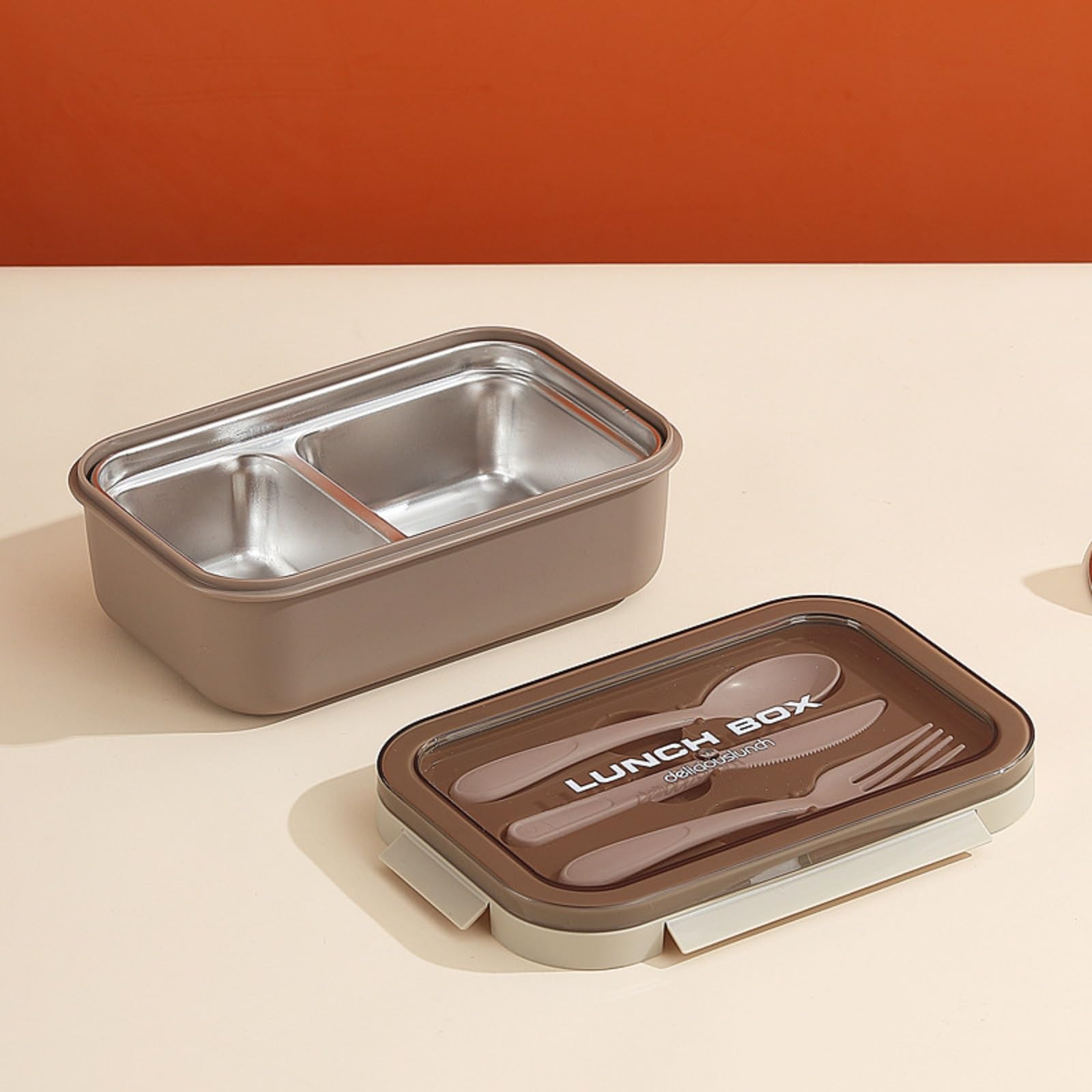 Stainless Steel Insulated Lunch Box with Vacuum Seal Technology, Leak-Proof Compact Design for All-Day Temperature Retention, Portable Meals for Adults, Commuters Use